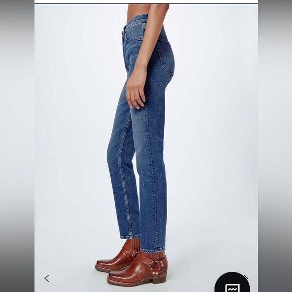Re/Done Comfort Stretch High Rise Ankle Crop Jeans size 26, NWOT - Picture 3 of 11